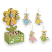 Picture of EASTER WOODEN HANGABLE RABBITS